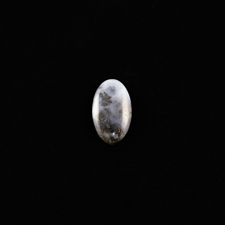 Medicine Bow Plume Agate Oval Cabochon