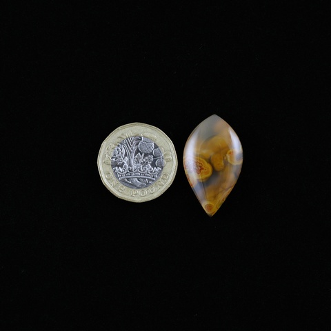Moroccan Agate Teardrop Cabochon