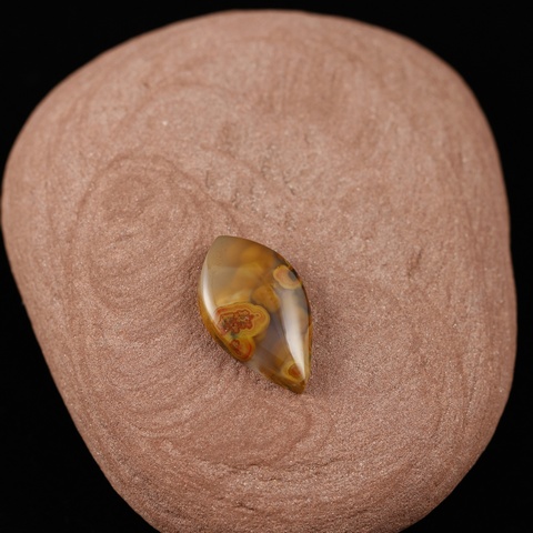 Moroccan Agate Teardrop Cabochon