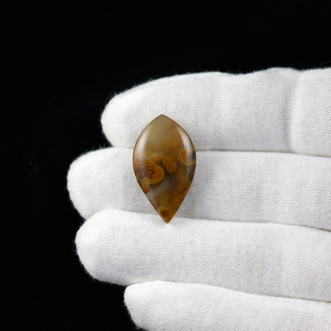 Moroccan Agate Teardrop Cabochon