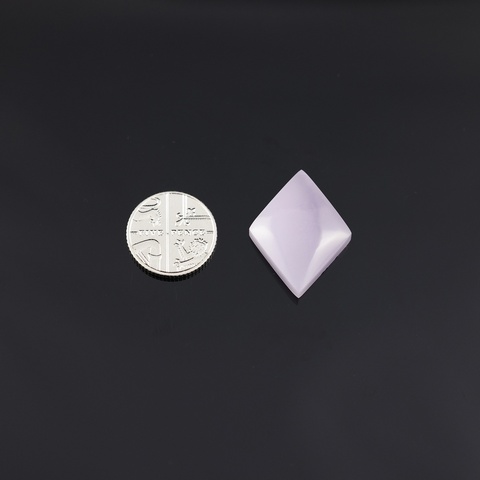 Lilac Fluorite Diamond Cabochon