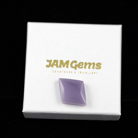 Lilac Fluorite Diamond Cabochon