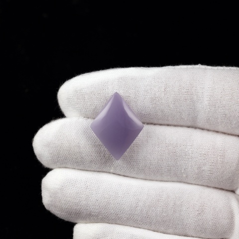 Lilac Fluorite Diamond Cabochon