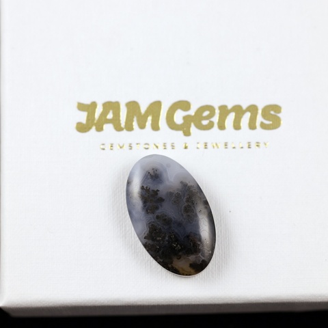 Medicine Bow Plume Agate Oval Cabochon
