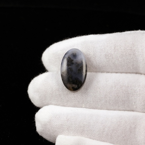 Medicine Bow Plume Agate Oval Cabochon