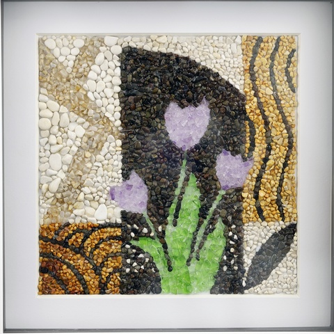 Art Deco Tulips 3D Picture