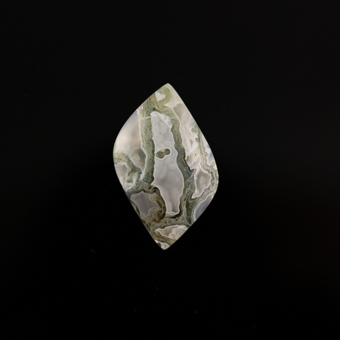 Oregon Green Moss Agate Cabochon
