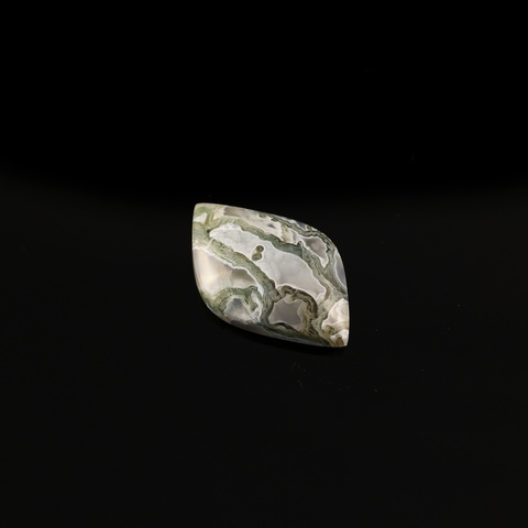 Oregon Green Moss Agate Cabochon