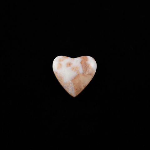 Cotton Candy Agate Heart Cabochon