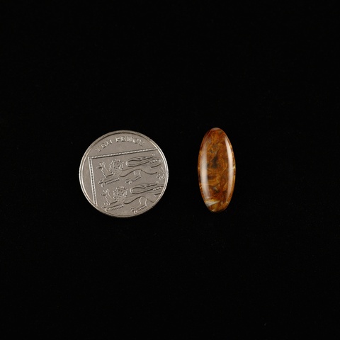 Golden Pietersite Oval Cabochon
