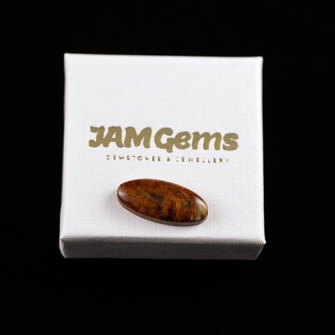 Golden Pietersite Oval Cabochon