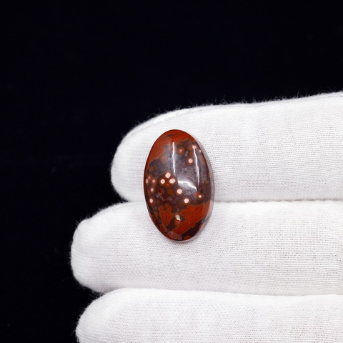 Poppy Jasper Oval Cabochon