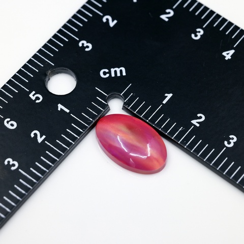 Aurora Opal Red Oval Cabochon