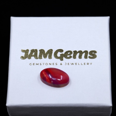 Aurora Opal Small Red Oval Cabochon