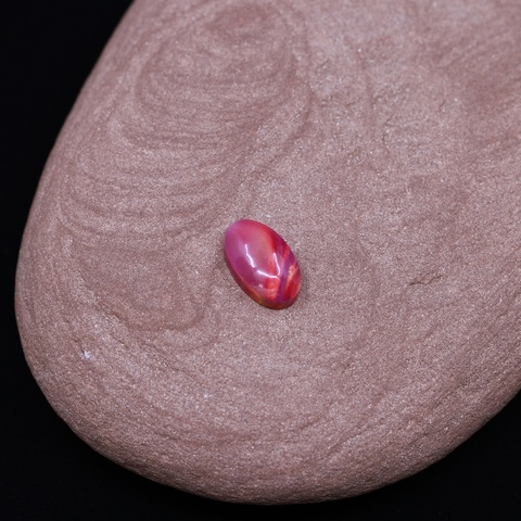 Aurora Opal Small Red Oval Cabochon