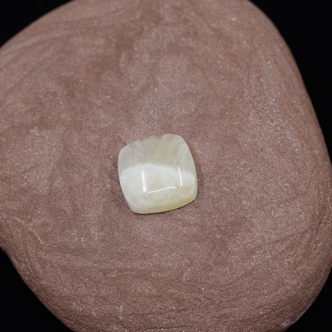 Honeycomb Calcite Square Cushion Cabochon