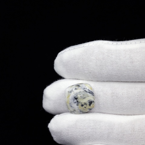 White Buffalo Cushion Cut Cabochon