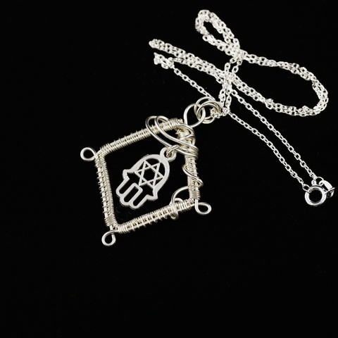 Hamsa Hand Charm Necklace