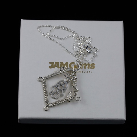Hamsa Hand Charm Necklace