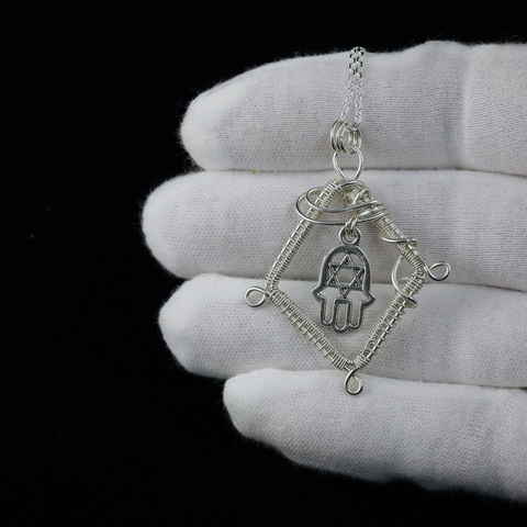 Hamsa Hand Charm Necklace